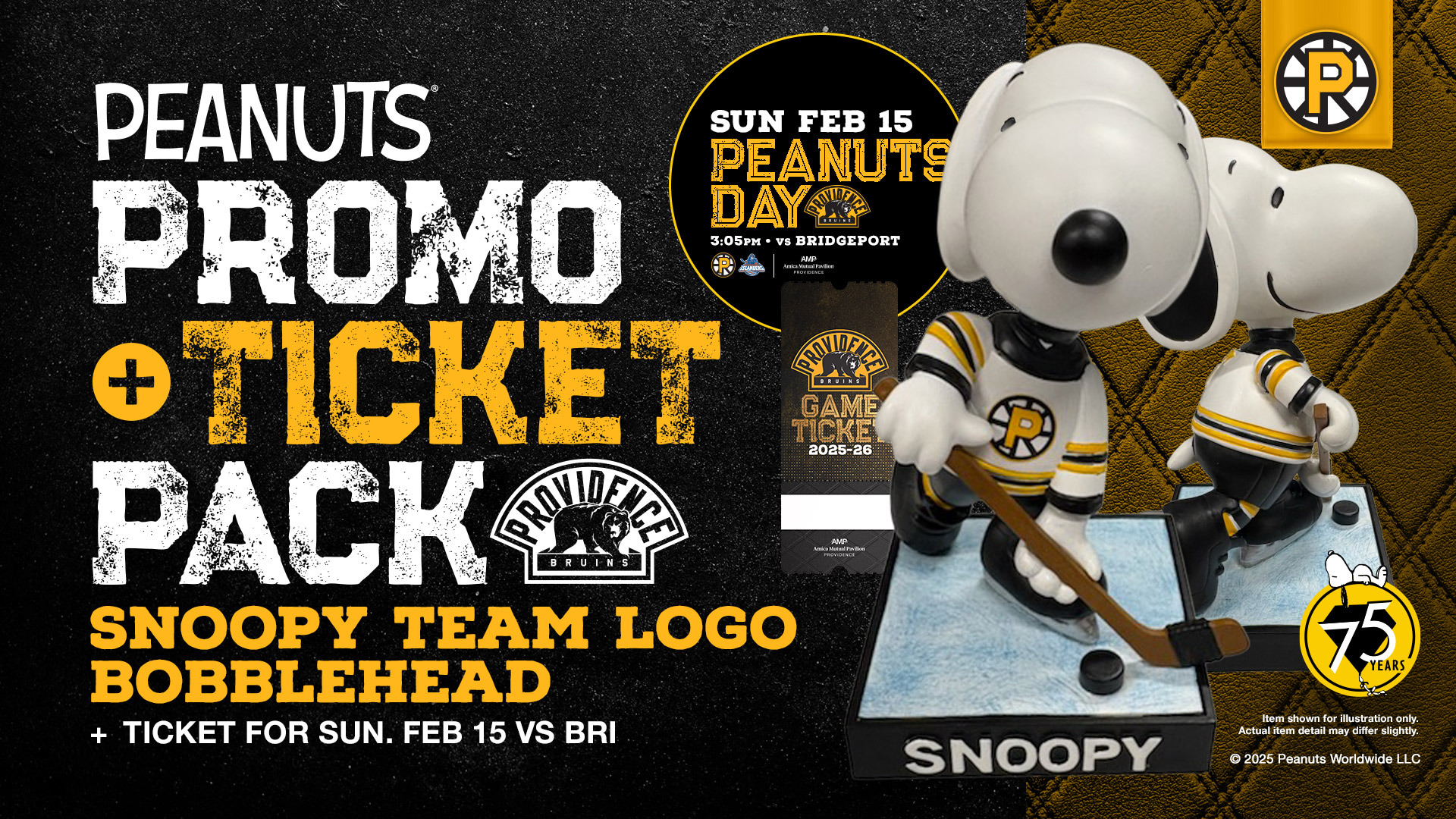 Snoopy Bobblehead + Ticket Pack!